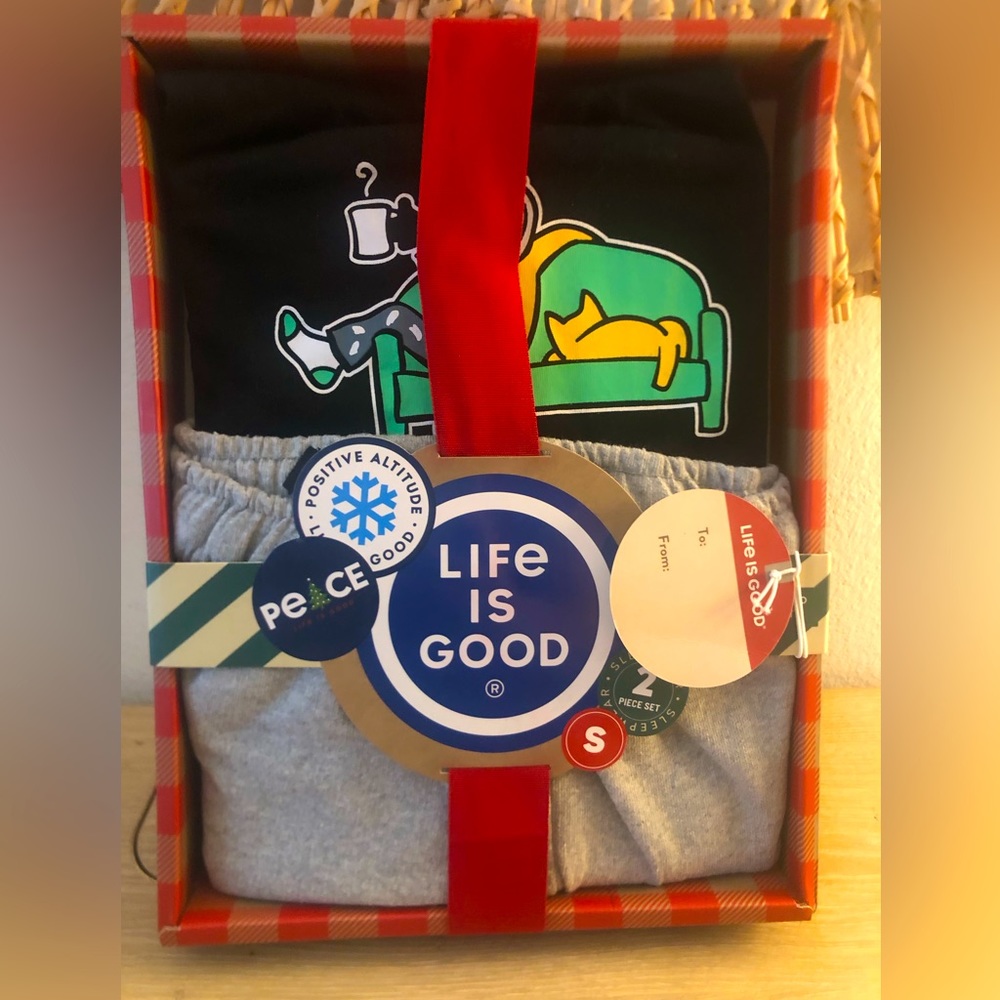 Men’s cat dad life is good pajama set S